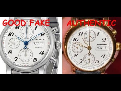 real vs fake mont blanc watch|is a mb watch a scam.